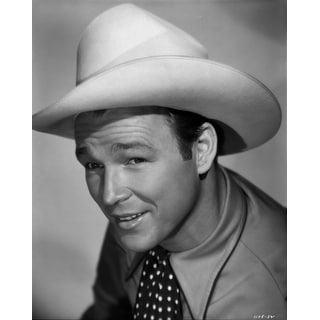 Roy Rogers Posed in White Cowboy Hat Photo Print - Overstock - 25474875