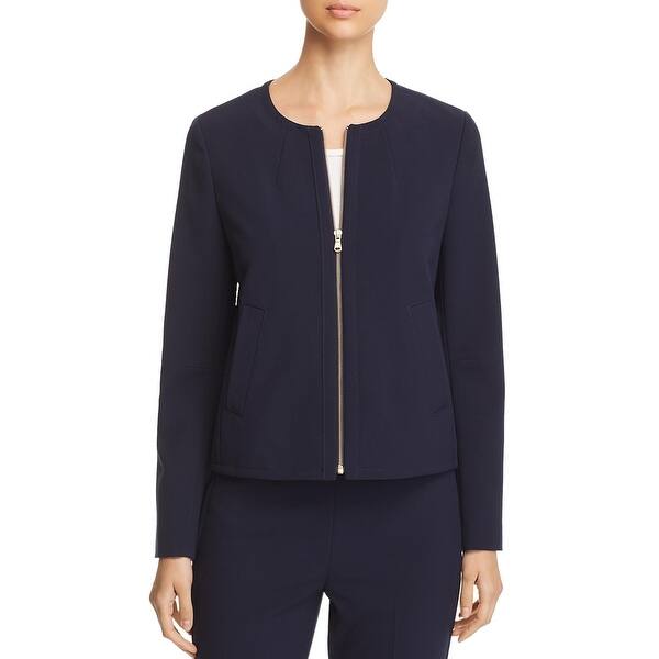 Shop Donna Karan Womens Winter Garden Collarless Blazer Casual