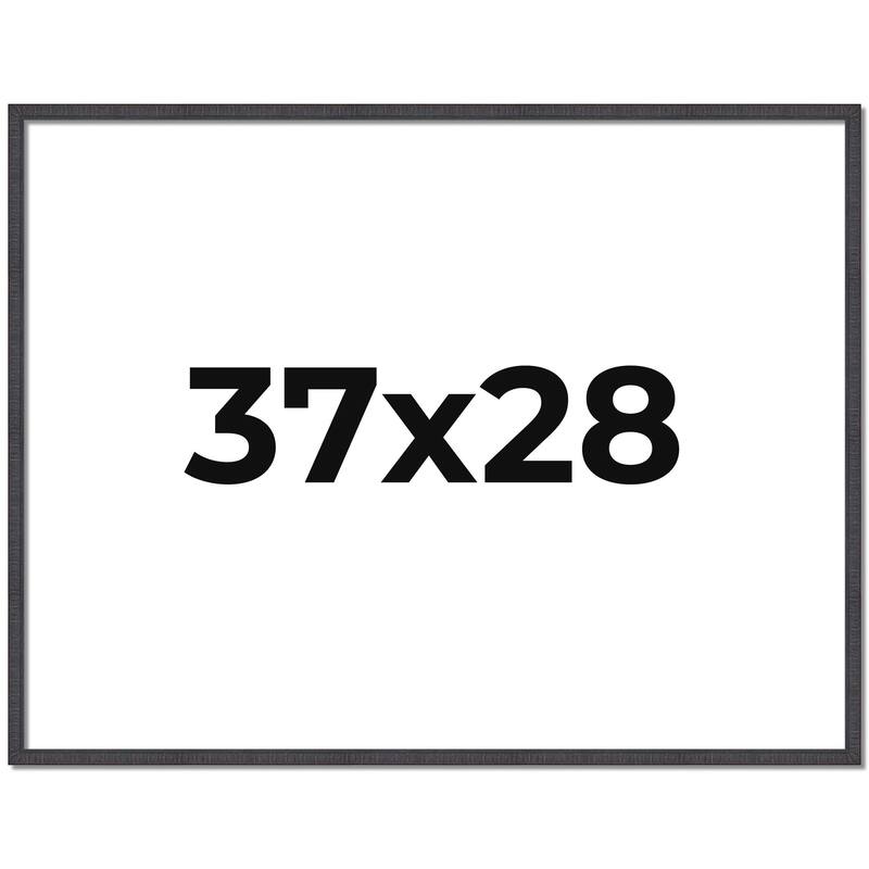 37x28 Frame Brown Solid Wood Picture Frame - Complete Modern Photo