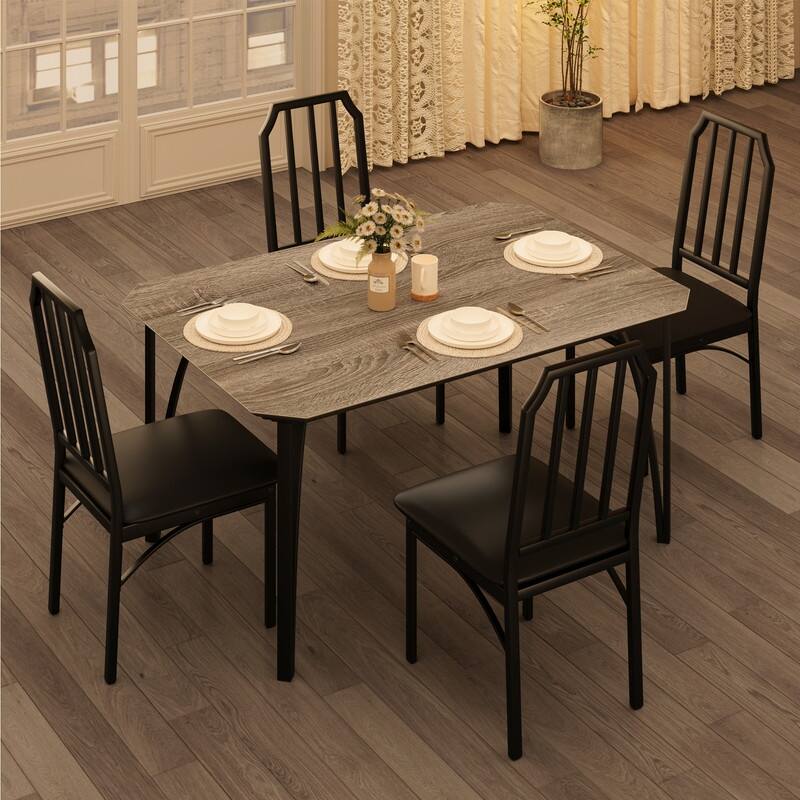 Corner dining table and chairs