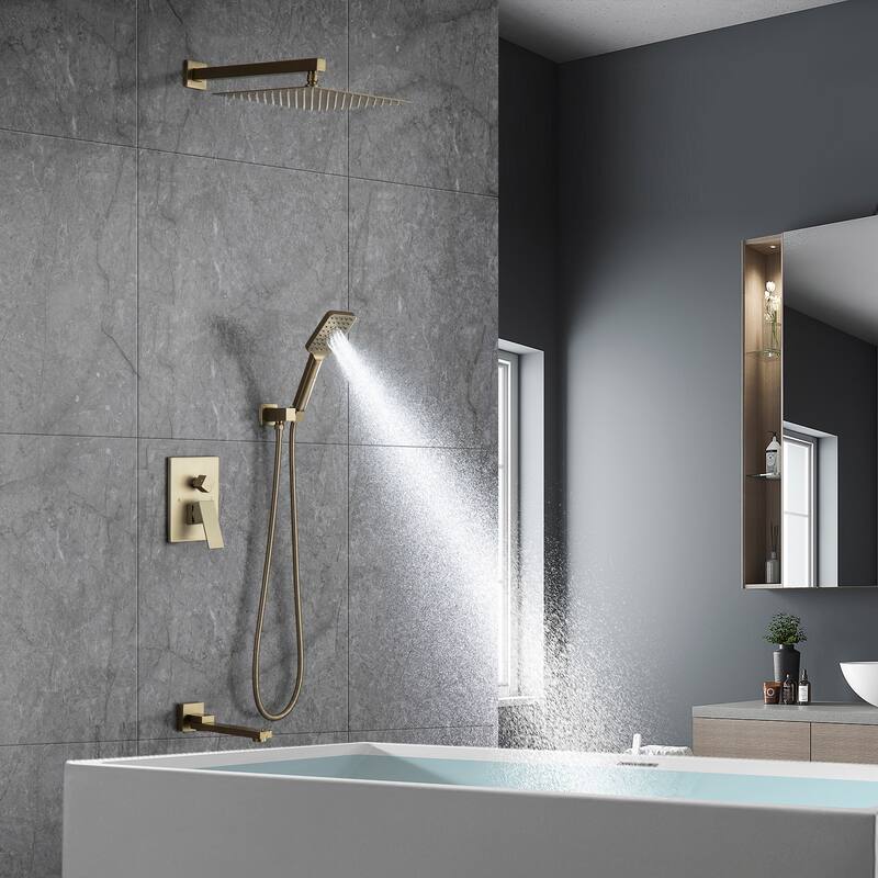 CLihome 3-Spray with 3 Functions Wall Mount Dual Shower Heads