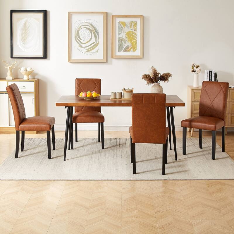Javlergo Dining Chairs Set of 2/4/6, Upholstered Kitchen Chairs Dining Room Side Chair with Padded Seat Back
