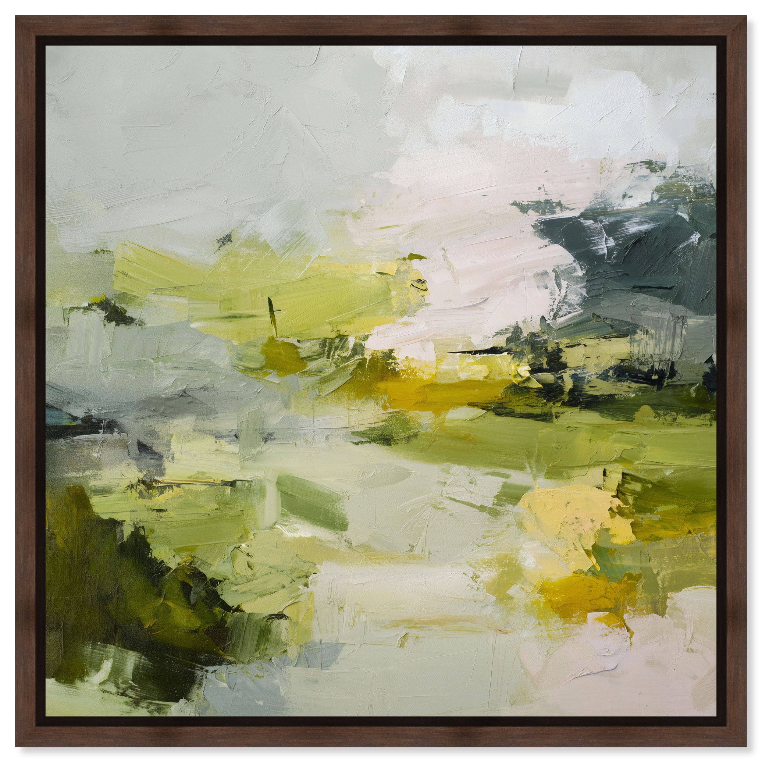 Pale Dawn III Blue Wall Decor Framed Canvas Print by Art Remedy