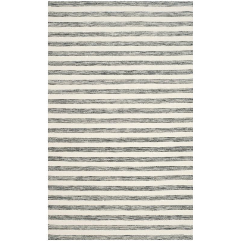 SAFAVIEH Dhurries Aiva Hand-knotted Stripe Area Rug