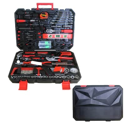 238 Pieces Mechanics Tool Set, Socket Wrench Repair Tool Combination with Plastic Toolbox Organizer Storage Case