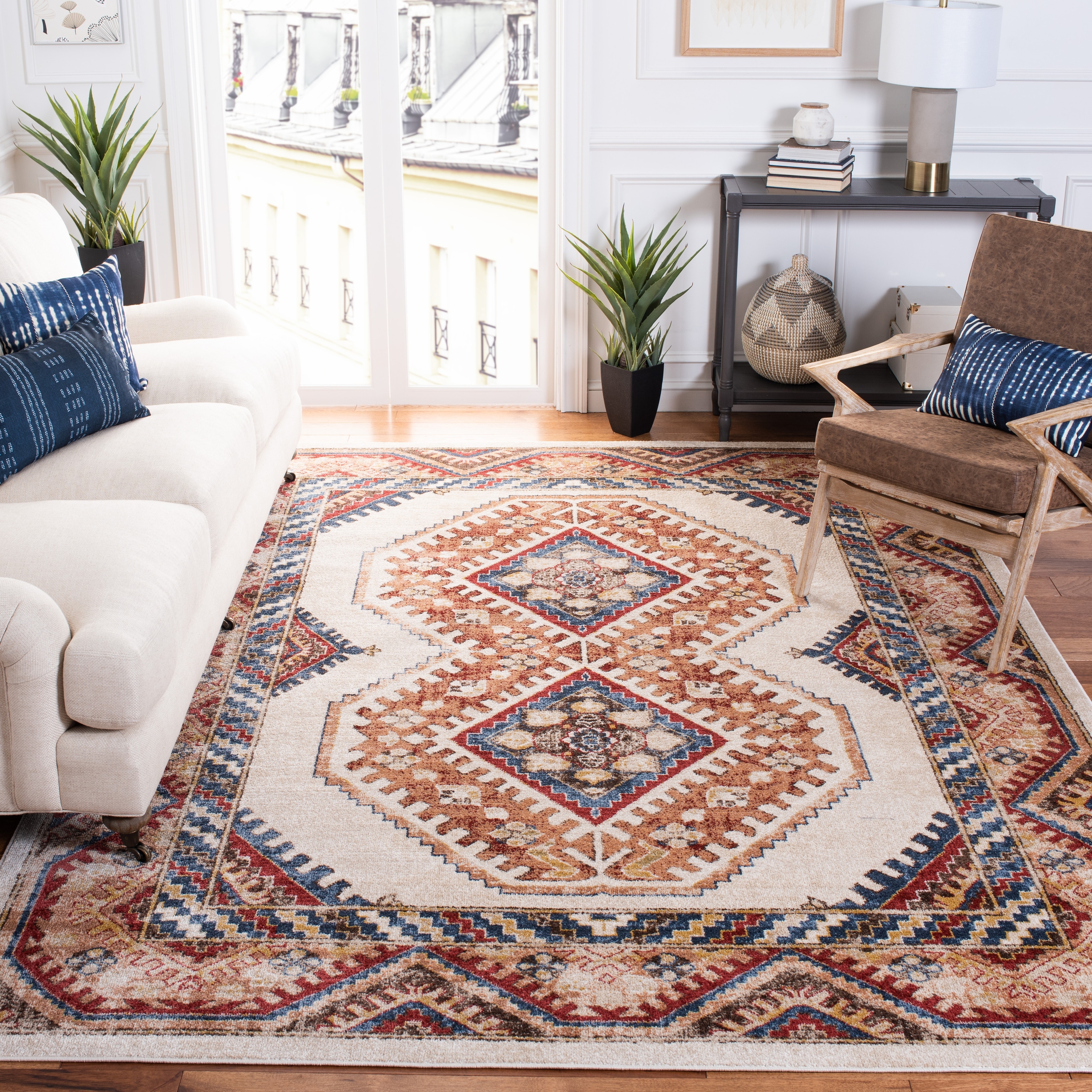 SAFAVIEH Bijar Corline Traditional Distressed Oriental Rug