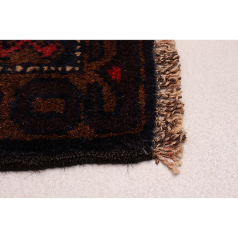 ECARPETGALLERY Hand-knotted Teimani Red Wool Rug - 4'1 x 9'3