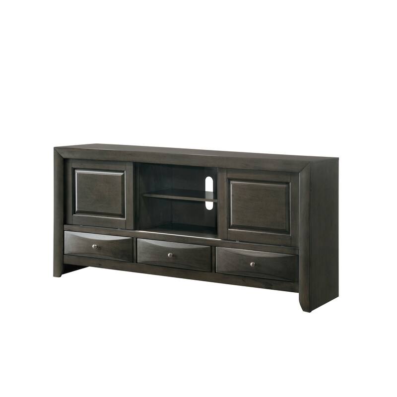 Priscella 6 Piece Gray Oak Storage Platform Bedroom Set