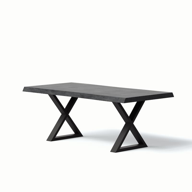Urbia Brooks Solid Acacia Dining Table - X Base