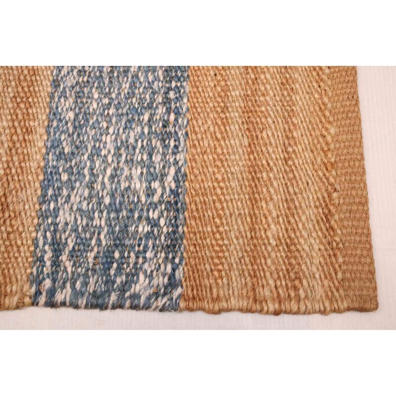 ECARPETGALLERY Flat-Weave Palas Denizli Tan Jute Kilim - 5'4 x 7'9