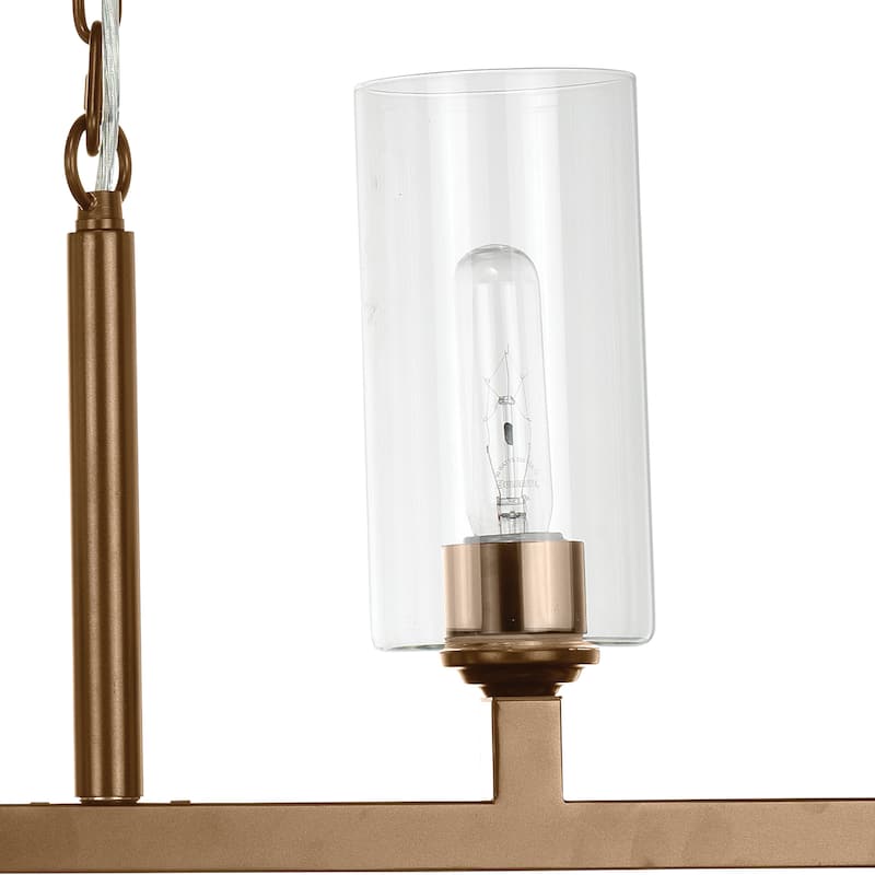 Jamie Young Linear 6-Light Steel Chandelier
