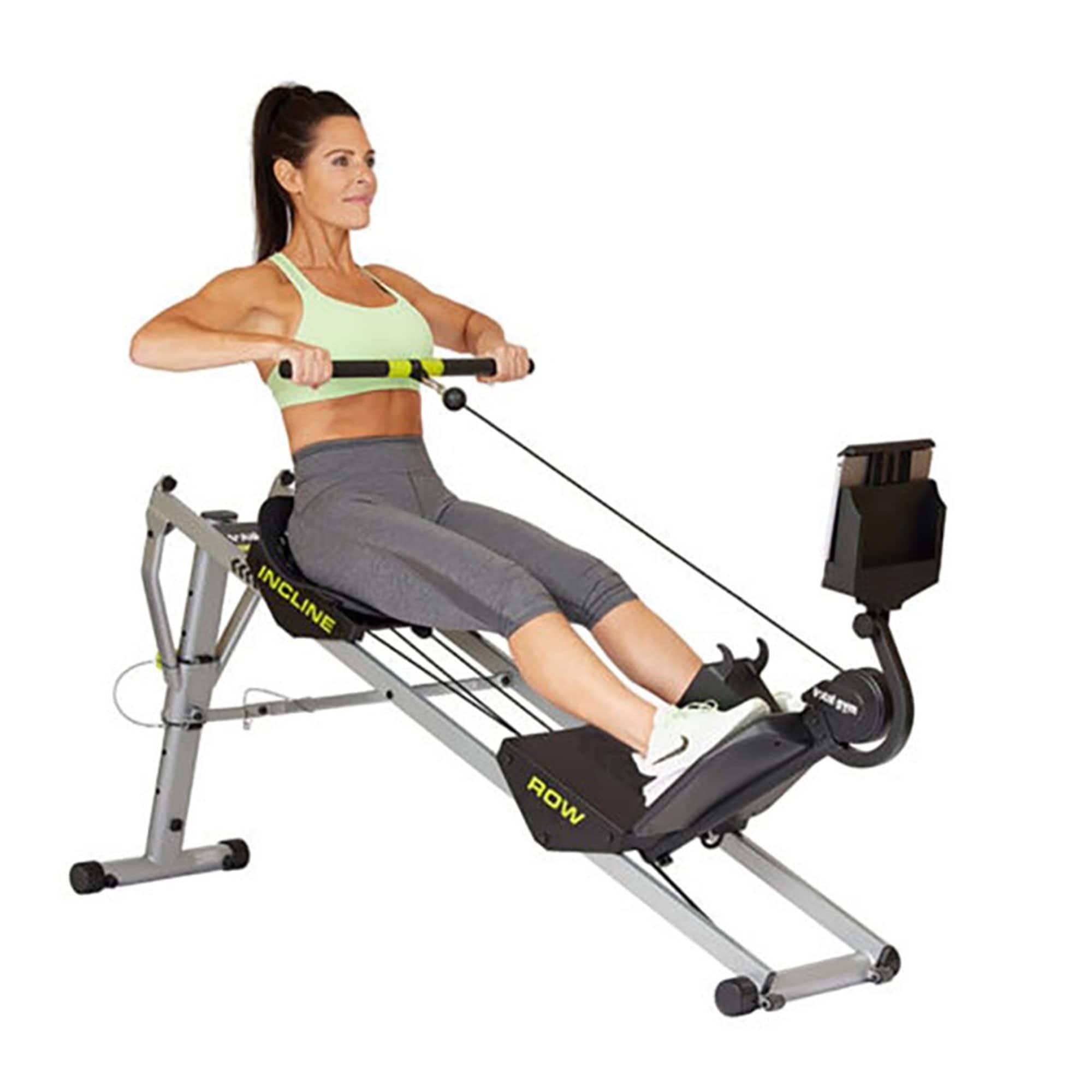 Total Gym Ergonomic Folding Incline Rowing Machine with Levels
