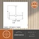 preview thumbnail 6 of 8, Drake Matte Black Mid-Century Modern 16 Light Chandelier Light Ceiling Fixture - 29-in W x 15.75-in H x 29-in D