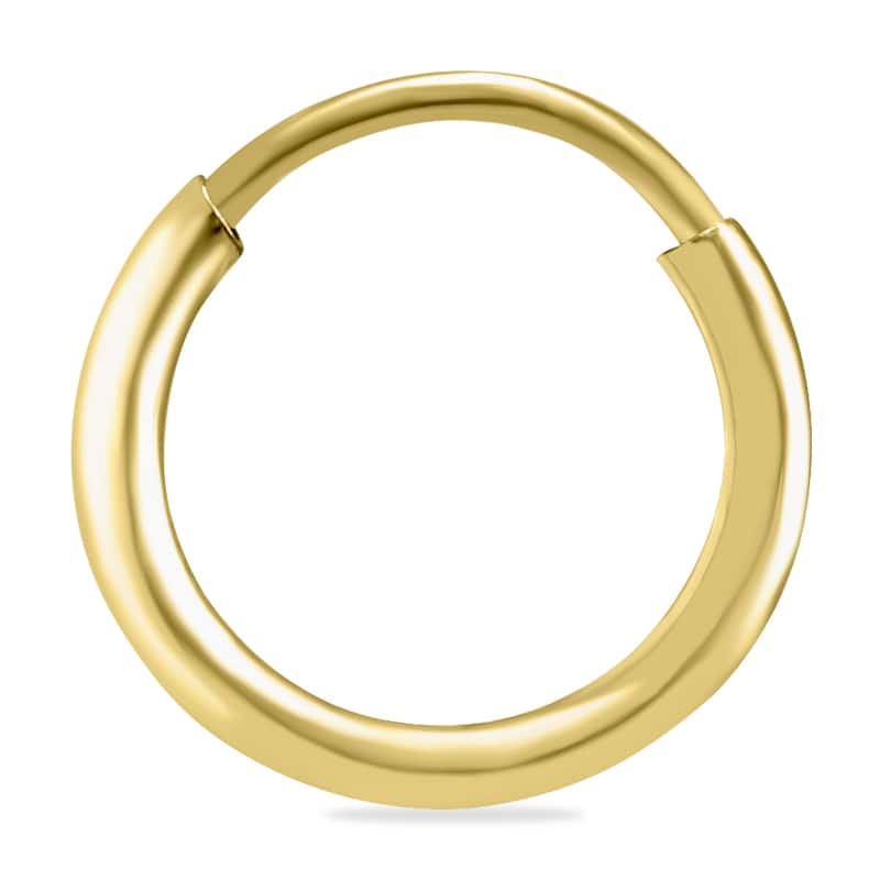 Marquee Jewels 10mm Endless 14K Yellow Gold Filled Thin Huggie Hoop Earrings