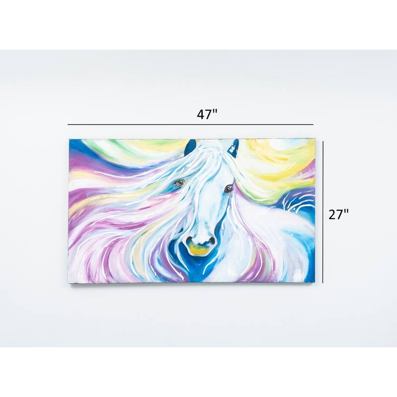 Wandela Wall Canvas Paintings 47'' x 27'' - Pink