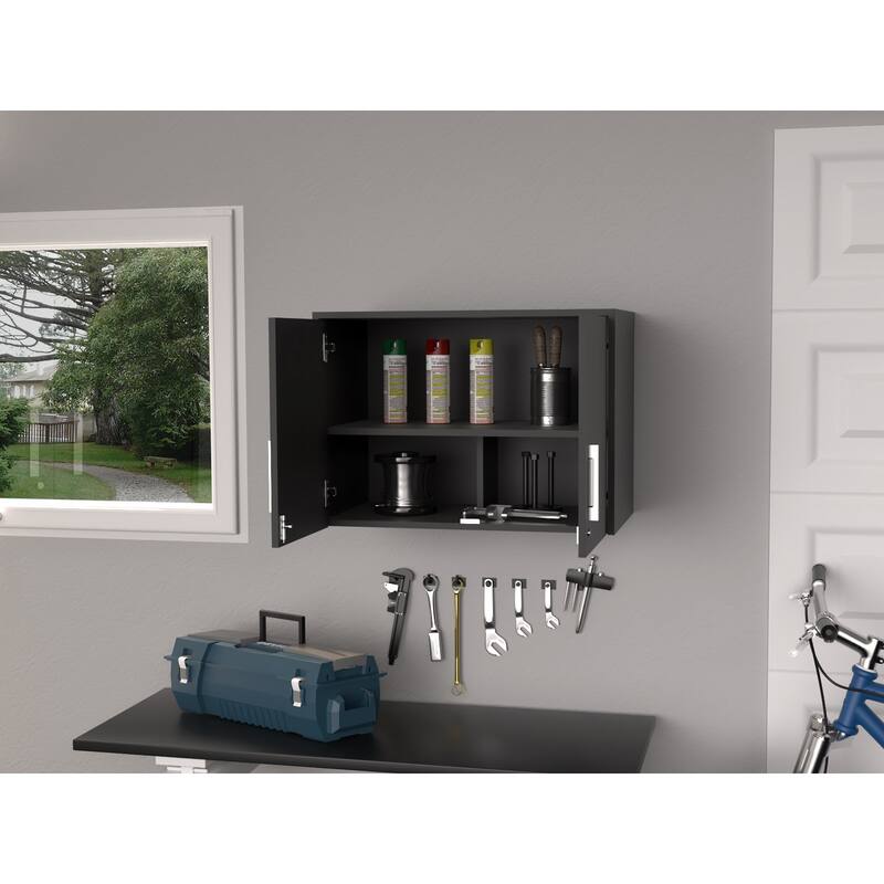 Wall Storage Cabinet Lions, 3 Shelves, Double Door
