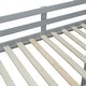 preview thumbnail 13 of 11, Full Loft Bed with Shelves & Drawers, Writing Desk and LED Light, Gray