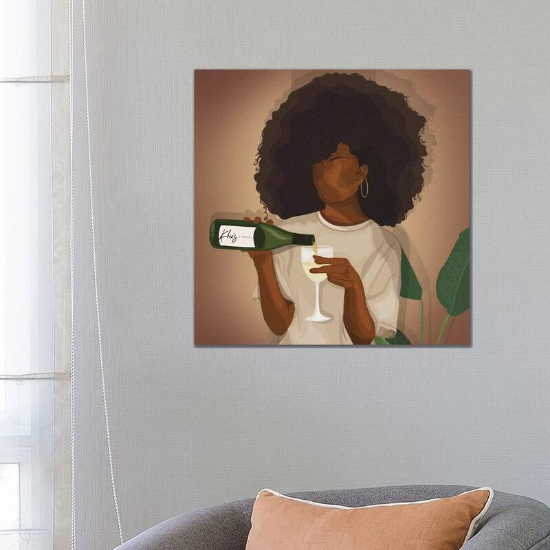 iCanvas "Wine Down" by Khia A. Canvas Print - 26x26x1.5