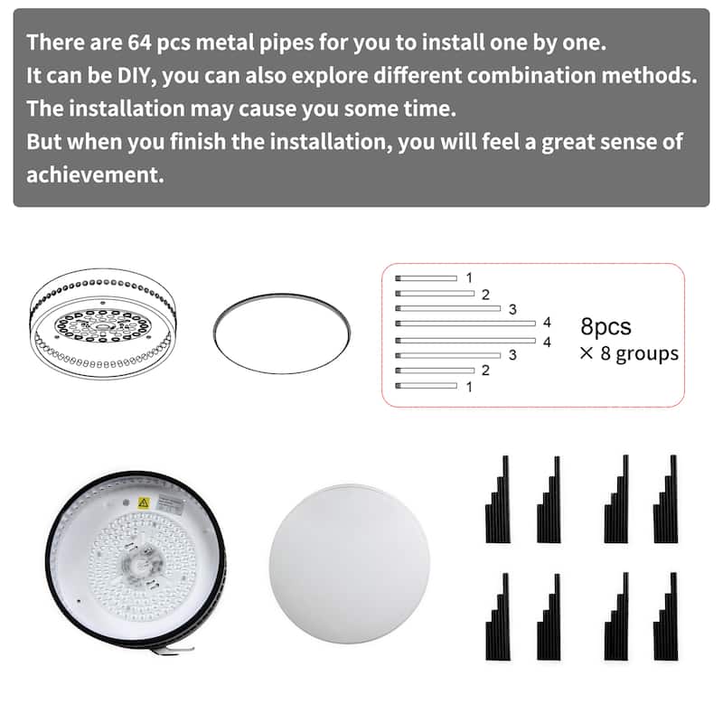 Starsky LED 23.60in. Round Unique/Statement Flush Mount