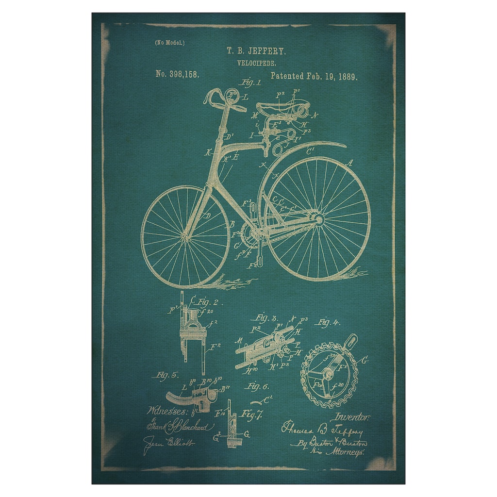 Velocipede I by Grand Image Canvas Art Print