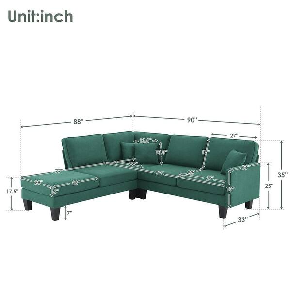 Curated visual reference: L Shape Minimalist Modern Sectional Sofa Couch Set With Chaise Photo Inspiration