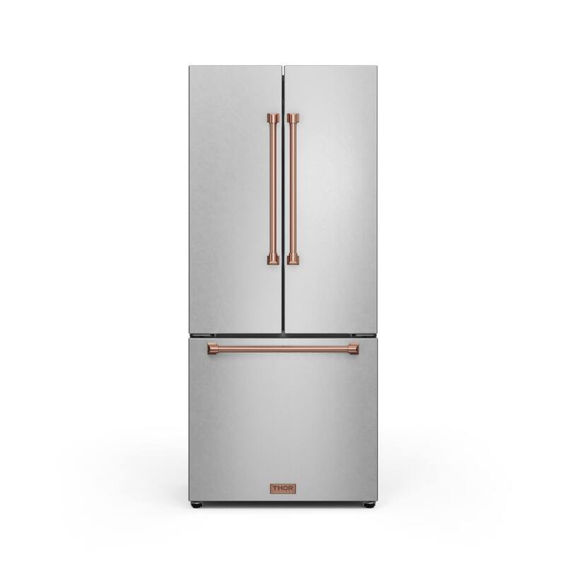 Thor Kitchen RF3017FFD Gordon Ramsay 30" Wide 17.5 Cu. Ft. Energy Star - Stainless Steel Rose Gold Accents