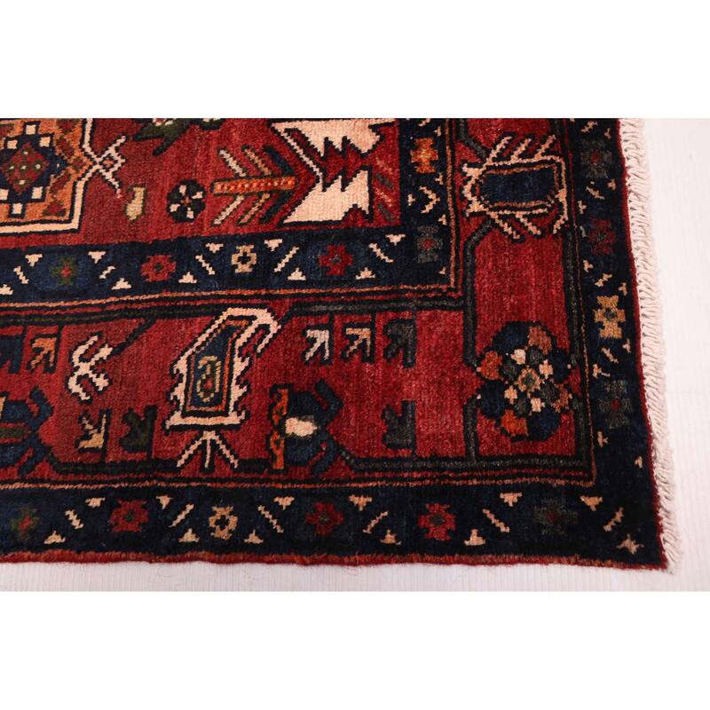 ECARPETGALLERY Hand-knotted Andelz Dark Red Wool Rug - 4'2 x 6'7