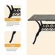 preview thumbnail 3 of 5, Clihome 7 Piece Outdoor Cast Aluminum Patio Dining Set in Bronze