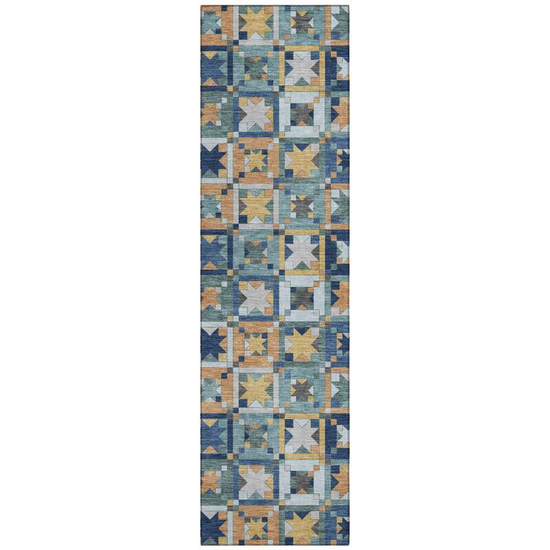 Machine Washable Indoor/ Outdoor Global Goddard Chantille Rug