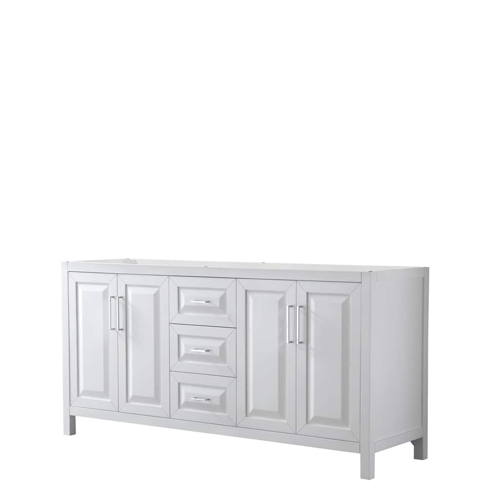 Daria 72-inch Double Vanity, No Top, No Mirror