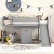 preview thumbnail 3 of 16, Multiple Functions Bed,Low Study Twin Loft Bed with Chair and Rolling Portable Desk