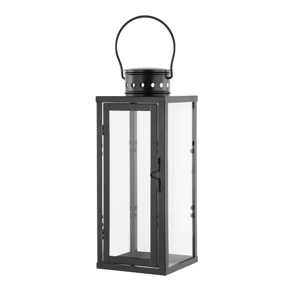 SAFAVIEH Lighting Gotelinde Outdoor Lantern - 6" W x 6" D x 22" H - 6Wx6Dx22H