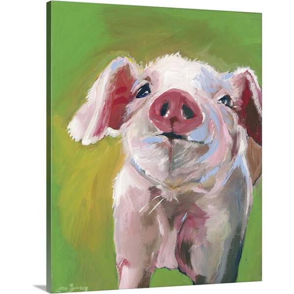 Pig Canvas Wall Art Overstock 16894180