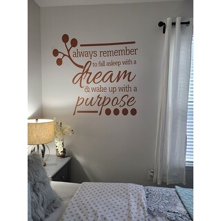 Family Wall Sticker Bedroom Wake Up With A Purpose Wall Decal Living Room 
