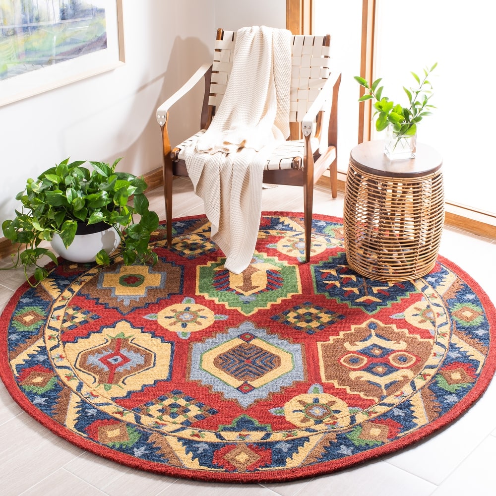 SAFAVIEH Handmade Heritage Grasses Traditional Wool Rug