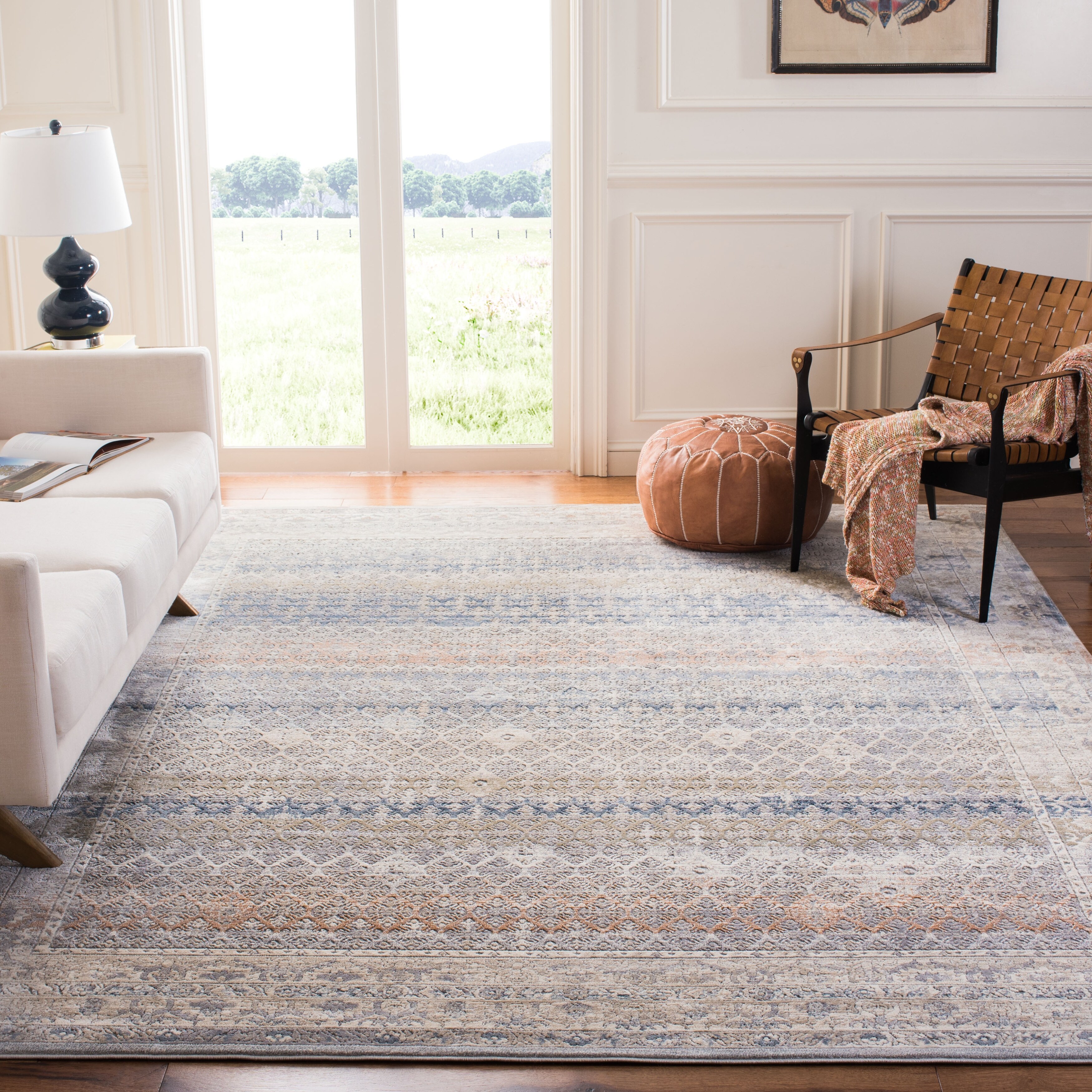 SAFAVIEH Martha Stewart Chiseko Vintage Abstract Polyester Rug