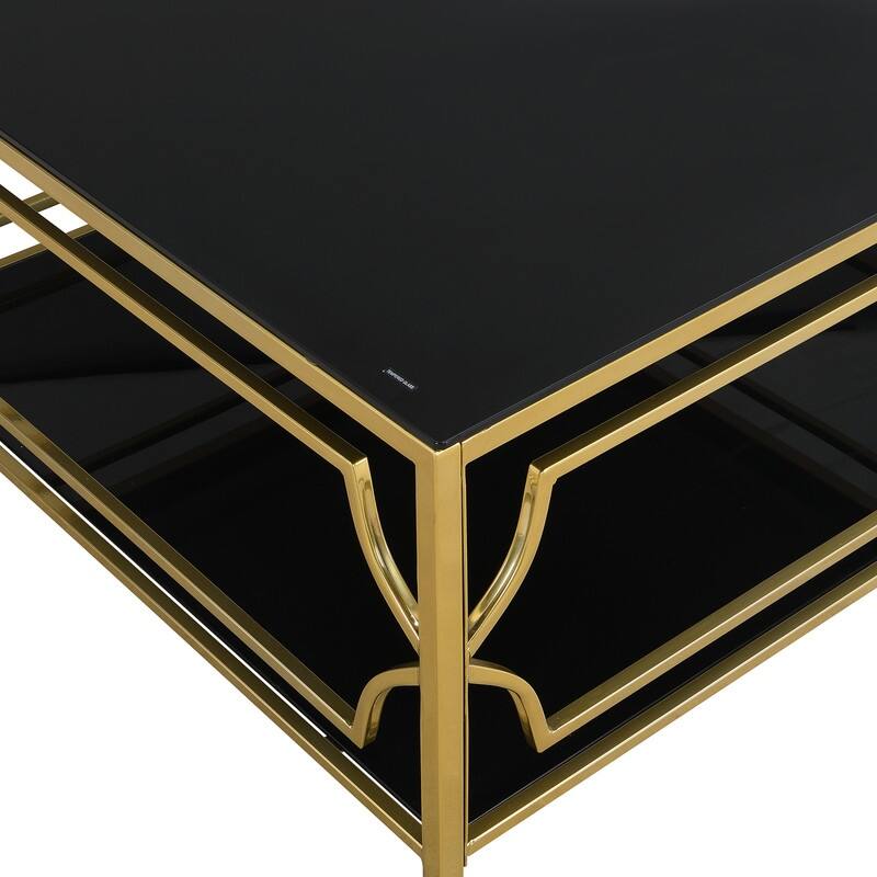 Coffee Table Round Room Table, Stainless Steel Irregular Leg Tempered Glass Top