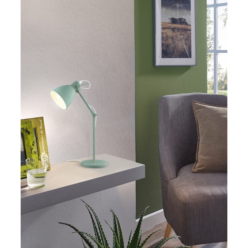 Porch & Den Millstone 1-light Pastel Light Green Desk Lamp - Green Pastel