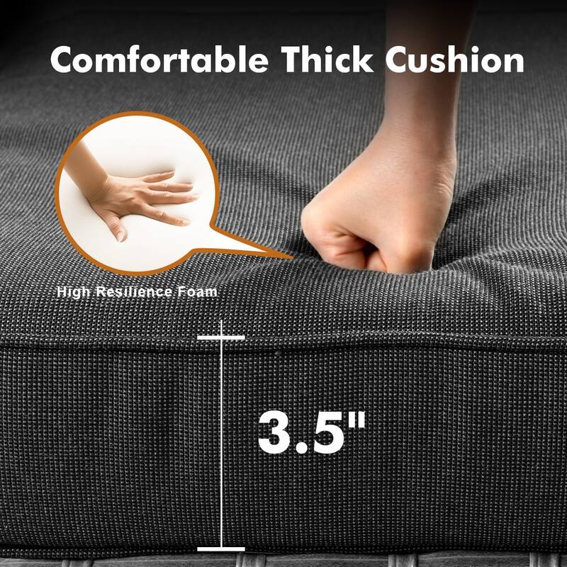 OVIOS 6-Piece Outdoor Wicker Lounge Set