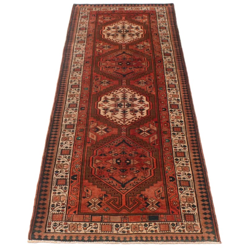 ECARPETGALLERY Hand-knotted Konya Anatolian Copper Wool Rug - 3'7 x 10'3