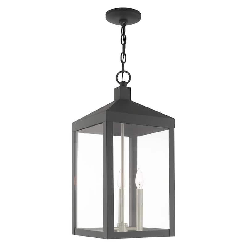 Livex Lighting Nyack 3 Light 11" Wide Outdoor Taper Candle Pendant