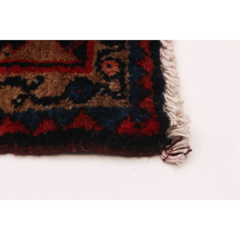 ECARPETGALLERY Hand-knotted Andelz Red Wool Rug - 3'8 x 9'9