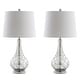 preview thumbnail 7 of 11, Jane 25.5" Glass LED Table Lamp, Mercury Silver (Set of 2) by JONATHAN Y