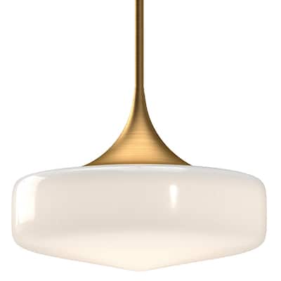 Alora Lighting PD440814GO Lincoln 14" Wide Pendant with Glossy Opal