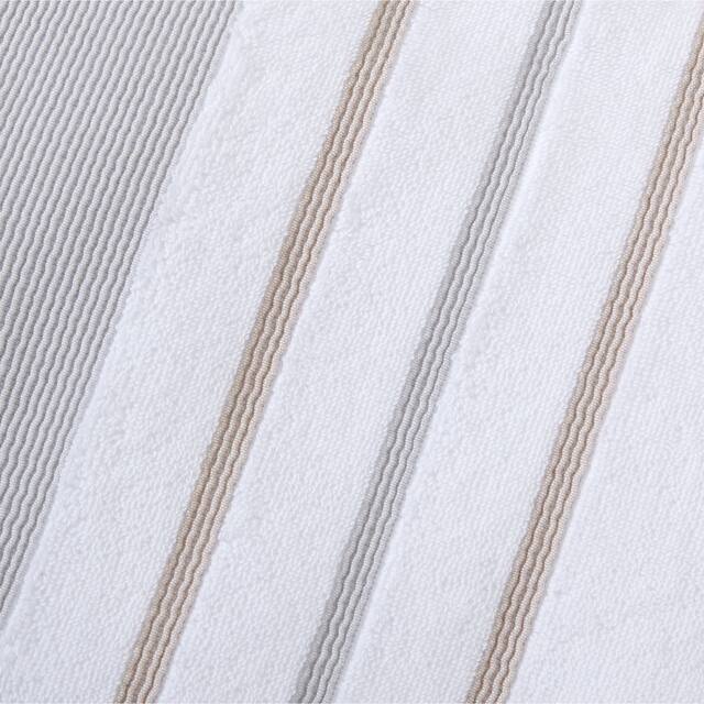 Luxurious Cotton Decorative Stripe Towel Set