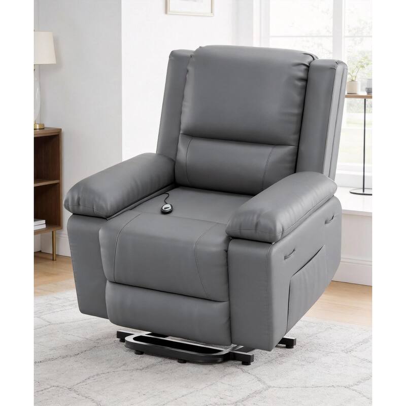 Power Lift Recliner, with Massage & Heat - Grey
