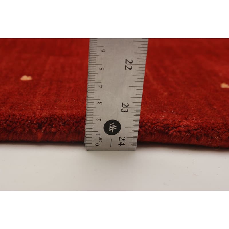 Kashkuli Gabbeh Red Rug 4'6" x 6'6" - 4'6 x 6'6
