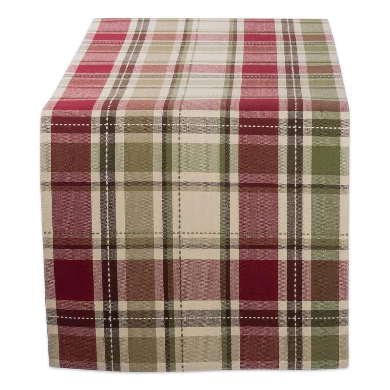 DII Homespun Plaid Table Runner - 13"x72"