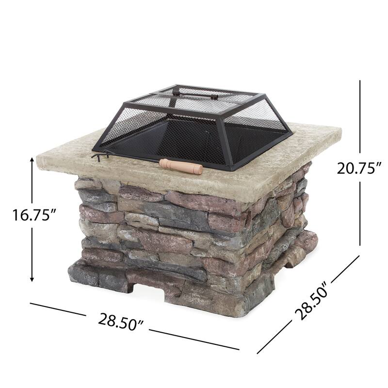Corporal Square Fire Pit by Christopher Knight Home