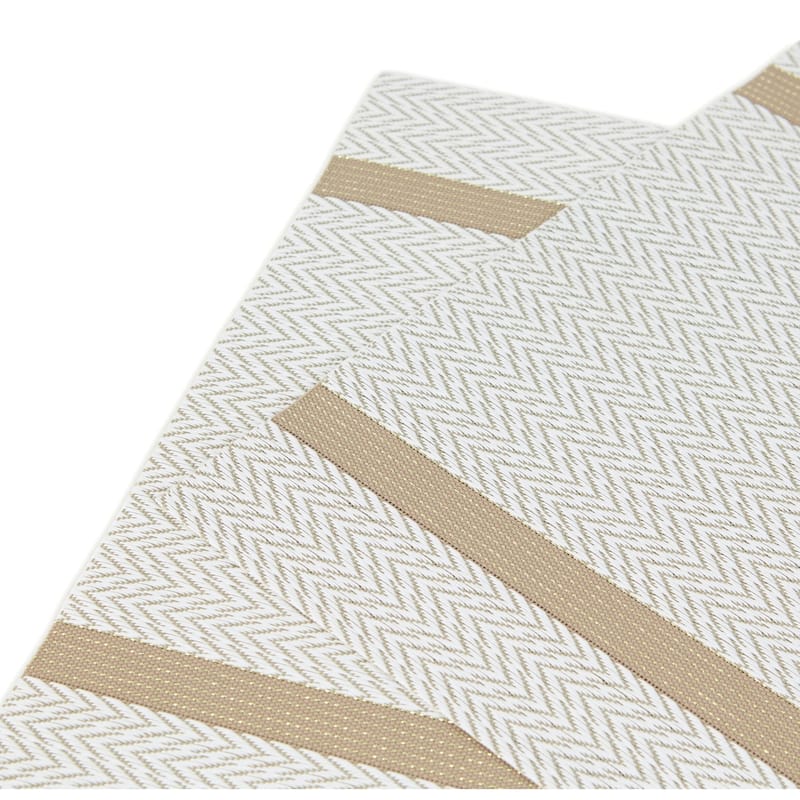 Dainty Home Annandale Vinyl Reversible Rectangular Placemat Set Of 6 - 12" x 18"